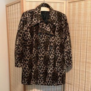 Vintage Leopard Print Coat